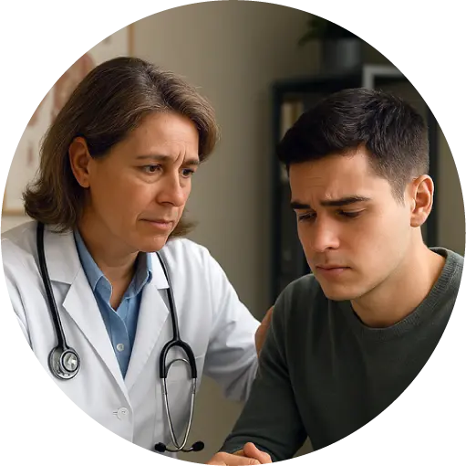 TRT Testosterone Treatment 23 Doctor with patient